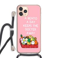 CaseCompany Bento a day: iPhone 11 Pro Max Transparant Hoesje met koord