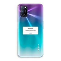 CaseCompany Reminder: Oppo A92 Transparant Hoesje