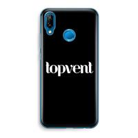 CaseCompany Topvent Zwart: Huawei P20 Lite Transparant Hoesje