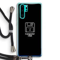 CaseCompany Hello: Huawei P30 Pro Transparant Hoesje met koord