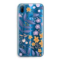 CaseCompany Flowers with blue leaves: Huawei P20 Lite Transparant Hoesje