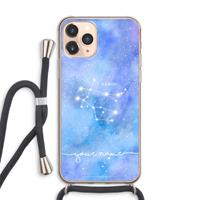 CaseCompany Sterrenbeeld - Licht: iPhone 11 Pro Max Transparant Hoesje met koord