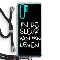 CaseCompany De Sleur: Huawei P30 Pro Transparant Hoesje met koord