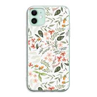 CaseCompany Sweet little flowers: iPhone 11 Transparant Hoesje