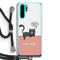 CaseCompany GSM poes: Huawei P30 Pro Transparant Hoesje met koord