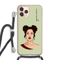 CaseCompany Pop-Art Creator: iPhone 11 Pro Max Transparant Hoesje met koord