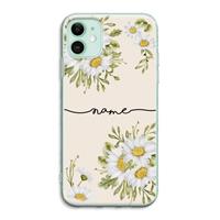 CaseCompany Daisies: iPhone 11 Transparant Hoesje