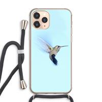 CaseCompany Kolibri: iPhone 11 Pro Max Transparant Hoesje met koord