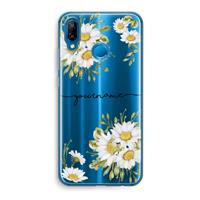 CaseCompany Daisies: Huawei P20 Lite Transparant Hoesje