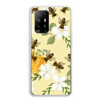 CaseCompany No flowers without bees: Oppo A95 5G Transparant Hoesje