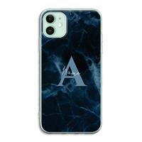 CaseCompany Midnight Marble: iPhone 11 Transparant Hoesje