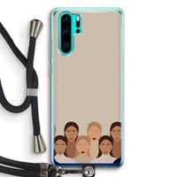 CaseCompany Girls girls girls: Huawei P30 Pro Transparant Hoesje met koord