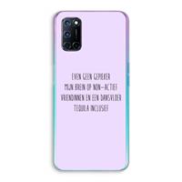 CaseCompany Tequila: Oppo A92 Transparant Hoesje