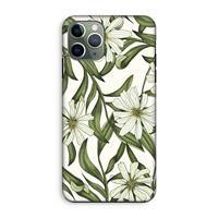 CaseCompany Wit bloemenpatroon: iPhone 11 Pro Tough Case