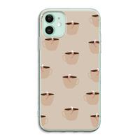 CaseCompany Morning coffee: iPhone 11 Transparant Hoesje