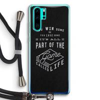 CaseCompany Life: Huawei P30 Pro Transparant Hoesje met koord