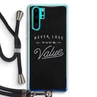 CaseCompany Never lose your value: Huawei P30 Pro Transparant Hoesje met koord