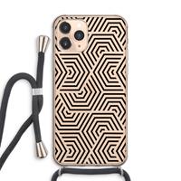 CaseCompany Magic pattern: iPhone 11 Pro Max Transparant Hoesje met koord