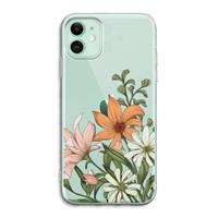 CaseCompany Floral bouquet: iPhone 11 Transparant Hoesje