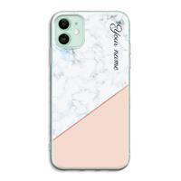 CaseCompany Marmer in stijl: iPhone 11 Transparant Hoesje