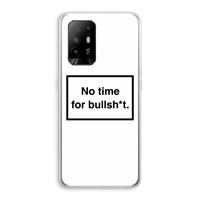 CaseCompany No time: Oppo A95 5G Transparant Hoesje
