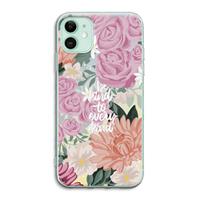 CaseCompany Kindness matters: iPhone 11 Transparant Hoesje