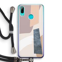 CaseCompany Luca: Huawei P Smart (2019) Transparant Hoesje met koord