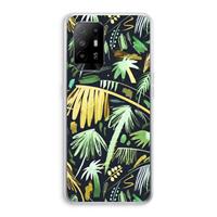 CaseCompany Tropical Palms Dark: Oppo A95 5G Transparant Hoesje