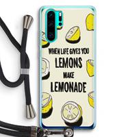 CaseCompany Lemonade: Huawei P30 Pro Transparant Hoesje met koord