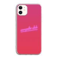 CaseCompany Vice Glow: iPhone 11 Transparant Hoesje