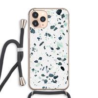 CaseCompany Terrazzo N°2: iPhone 11 Pro Max Transparant Hoesje met koord