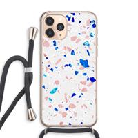 CaseCompany Terrazzo N°6: iPhone 11 Pro Max Transparant Hoesje met koord