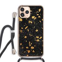 CaseCompany Terrazzo N°7: iPhone 11 Pro Max Transparant Hoesje met koord