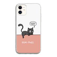 CaseCompany GSM poes: iPhone 11 Transparant Hoesje