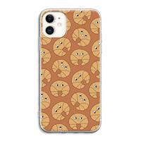 CaseCompany Croissant: iPhone 11 Transparant Hoesje