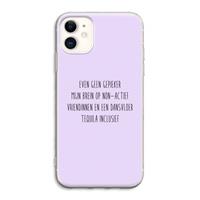 CaseCompany Tequila: iPhone 11 Transparant Hoesje