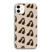 CaseCompany Bonjour mon amour: iPhone 11 Transparant Hoesje