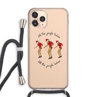 CaseCompany Jingle Ladies: iPhone 11 Pro Max Transparant Hoesje met koord