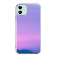 CaseCompany Sunset pastel: iPhone 11 Transparant Hoesje