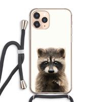 CaseCompany Rocco: iPhone 11 Pro Max Transparant Hoesje met koord