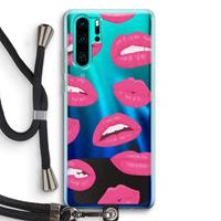 CaseCompany Bite my lip: Huawei P30 Pro Transparant Hoesje met koord