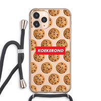 CaseCompany Koekerond: iPhone 11 Pro Max Transparant Hoesje met koord