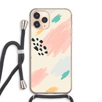 CaseCompany Sunday Chillings: iPhone 11 Pro Max Transparant Hoesje met koord