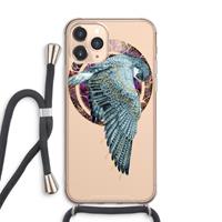 CaseCompany Golden Falcon: iPhone 11 Pro Max Transparant Hoesje met koord