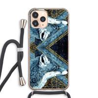 CaseCompany Golden Fox: iPhone 11 Pro Max Transparant Hoesje met koord