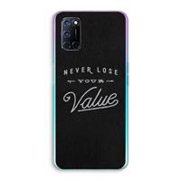 CaseCompany Never lose your value: Oppo A92 Transparant Hoesje