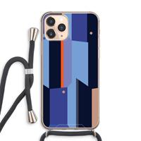 CaseCompany Gestalte 3: iPhone 11 Pro Max Transparant Hoesje met koord