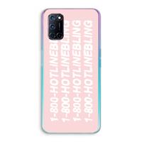 CaseCompany Hotline bling pink: Oppo A92 Transparant Hoesje