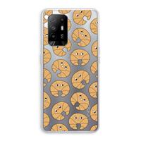 CaseCompany Croissant: Oppo A95 5G Transparant Hoesje