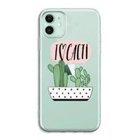 CaseCompany I love cacti: iPhone 11 Transparant Hoesje